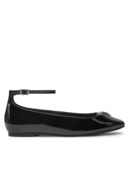 Guess Baleriny FLPLVV PAT02 Czarny. Czarne baleriny Guess, z aplikacjami, z materiału, bez obcasa, bez zapięcia. Za 279.99 zł.