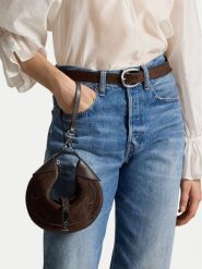 Polo Ralph Lauren Torebka 428978027002 Brązowy. Brązowe torebki klasyczne Polo Ralph Lauren, bez wzorów, ze skóry, bez dodatków. Za 2,199.00 zł.