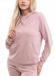 Bluza damska Fila Lierna. Czerwone bluzy z kapturem Fila, xl, bez wzorów, z bawełny, z kapturem, na golfa. Za 195.99 zł.