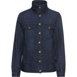 Wygodna kurtka dżinsowa ze stretchem bonprix ciemnoniebieski. Kurtki marki QUECHUA. Za 99.99 zł.
