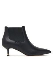 Liu Jo Botki SXX019 PX885 Czarny. Czarne botki Liu Jo, bez wzorów, ze skóry, bez obcasa, na szpilce, bez zapięcia. Za 829.99 zł.