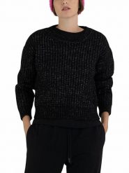 Replay Sweter w kolorze czarnym rozmiar: M. Czarne swetry Replay, m, bez wzorów, z wełny, bez ramiączek. Za 271.67 zł.