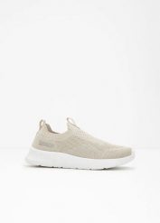 Buty wsuwane marki Kangaroos, stretch fit. Brązowe buty sportowe lifestyle bonprix, bez wzorów, sportowe, bez zapięcia. Za 144.99 zł.