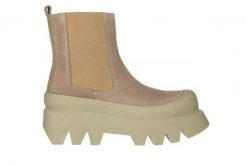 Botki Bayla-200 124 4173 A-102 200009, Beżowy, Skóra naturalna - 39. Brązowe botki Bayla, bez wzorów, ze skóry, klasyczne, za kostkę, bez obcasa, na platformie, bez zapięcia. W wyprzedaży za 299.00 zł.