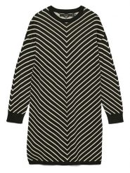 Vero Moda Sukienka w kolorze czarno-kremowym rozmiar: M. Czarne sukienki Vero Moda, na co dzień, m, bez wzorów, bez kołnierzyka, bez ramiączek, midi, proste. Za 104.99 zł.