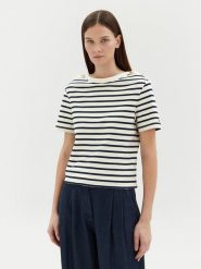 Tommy Hilfiger Bluzka WW0WW42907 Écru Regular Fit. Bluzki Tommy Hilfiger, s, bez wzorów, z bawełny, bez kołnierzyka, bez ramiączek. Za 169.99 zł.