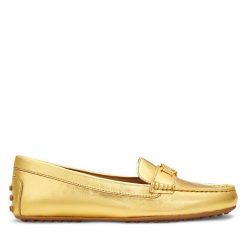 Mokasyny LAUREN RALPH LAUREN. Żółte mokasyny Lauren Ralph Lauren, bez wzorów. Za 449.99 zł.