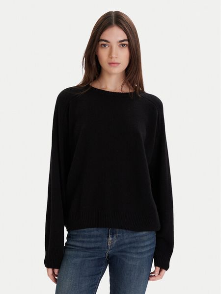 ViCOLO Sweter 77091F Czarny Regular Fit. Czarne swetry ViCOLO, m, bez wzorów, z kaszmiru, bez ramiączek. Za 819.99 zł.
