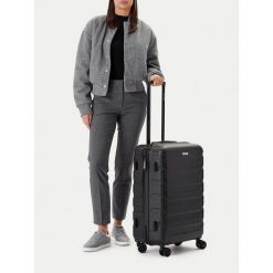 Walizka średnia GINO ROSSI. Czarne walizki Gino Rossi, średnie. Za 279.99 zł.