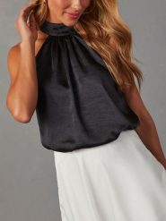 LA Angels Bluzka w kolorze czarnym rozmiar: L. Czarne bluzki LA Angels, l, bez wzorów, bez kołnierzyka, bez ramiączek. Za 113.99 zł.