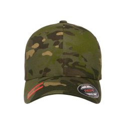 Czapka Z Daszkiem Multicam. Brązowe czapki z daszkiem FLEXFIT, bez wzorów. Za 87.99 zł.