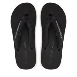 Japonki Calvin Klein Jeans. Czarne japonki Calvin Klein Jeans, bez wzorów, z jeansu. Za 189.99 zł.