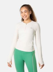 KARI TRAA Koszulka funkcyjna "Linnea" w kolorze kremowym rozmiar: S. Brązowe t-shirty sportowe Kari Traa, s, bez wzorów, z materiału, bez ramiączek, outdoorowe. Za 167.67 zł.