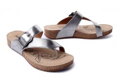 JOSEF SEIBEL 78577 38 030 Tonga 77 antik metallic, klapki japonki damskie. Szare japonki Josef Seibel, bez wzorów, ze skóry. Za 233.94 zł.