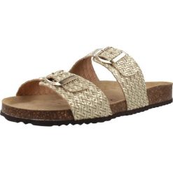 Sandały GEOX D BRIONIA Beżowy. Brązowe sandały Geox, bez wzorów, ze skóry, sportowe, bez obcasa, bez zapięcia. Za 317.99 zł.