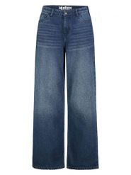 Sublevel Dżinsy - Comfort fit - w kolorze granatowym rozmiar: M. Niebieskie jeansy Sublevel, m, z aplikacjami, z bawełny, klasyczne, z podwyższonym stanem. Za 126.99 zł.