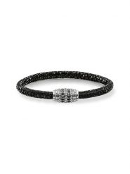 Thomas Sabo Srebrna bransoletka z cyrkoniami rozmiar: L17. Szare bransoletki thomas sabo, z cyrkonią, srebrne. Za 224.52 zł.