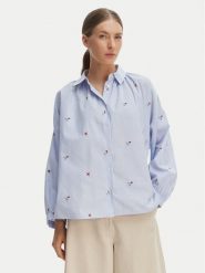 Weekend Max Mara Koszula Butterfly 2615111042 Błękitny Regular Fit. Niebieskie koszule Weekend Max Mara, bez wzorów, z bawełny, bez kołnierzyka, bez ramiączek. Za 1,049.00 zł.