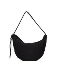 Calvin Klein Torebka Nylon Cord Small Hobo Bag LV04F3382G Czarny. Czarne torebki klasyczne Calvin Klein, bez wzorów, z materiału, bez dodatków. Za 409.99 zł.