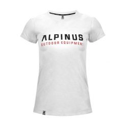Koszulka trekkingowa damska Alpinus Chiavenna biała. Białe t-shirty sportowe Alpinus, s, bez wzorów, bez ramiączek. Za 85.00 zł.