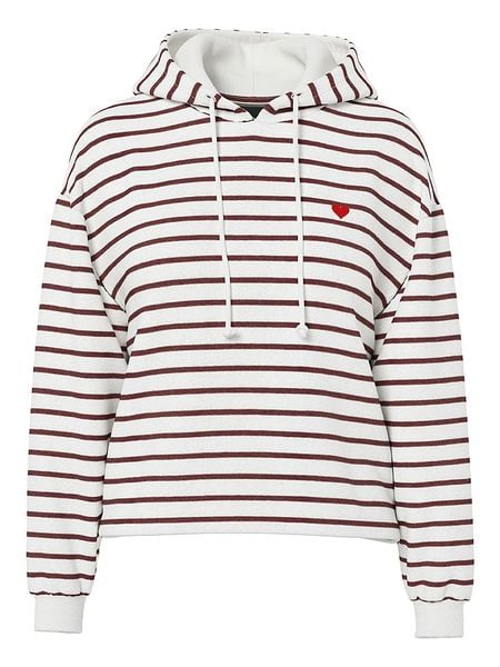Pieces Bluza "Chilli" w kolorze brązowo-białym rozmiar: S. Białe bluzy Pieces, s, bez wzorów, z kapturem. Za 87.40 zł.