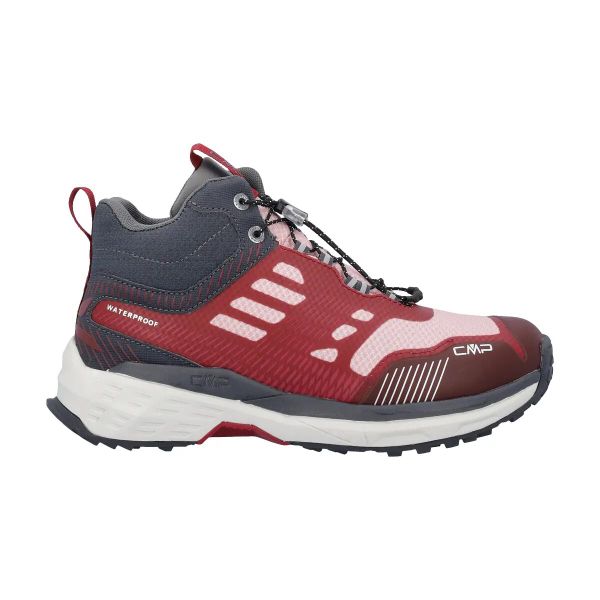 Damskie buty trekkingowe CMP Pohlarys WP Mid. Czerwone buty trekkingowe CMP, z gumy, bez zapięcia. Za 478.90 zł.