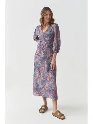 TATUUM Sukienka w kolorze niebiesko-jasnoróżowym rozmiar: 40. Niebieskie sukienki Tatuum, bez wzorów, z wiskozy, bez kołnierzyka, bez ramiączek, maxi. Za 208.83 zł.