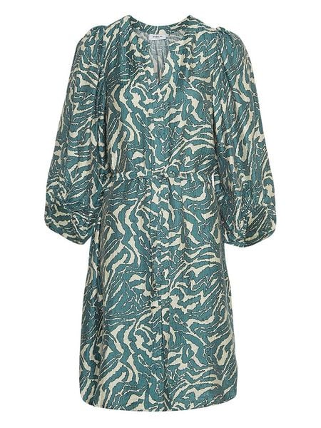 MOSS COPENHAGEN Sukienka "Zaneta" w kolorze niebieskim rozmiar: M. Niebieskie sukienki Moss Copenhagen, na imprezę, m, bez wzorów, z wiskozy, bez kołnierzyka, bez ramiączek, midi. Za 180.06 zł.