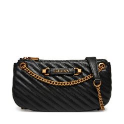 Torebka Guess. Czarne kopertówki Guess, z aplikacjami, wizytowe, bez dodatków. Za 549.99 zł.