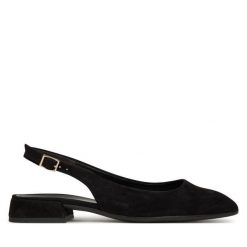 Czółenka Gabor. Czarne czółenka Gabor, bez wzorów, bez obcasa, bez zapięcia. Za 499.99 zł.