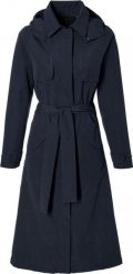 Płaszcz rowerowy Mosse. Niebieskie płaszcze BASIL, l, bez wzorów, z materiału, eleganckie, bez kaptura. Za 649.90 zł.