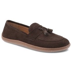 Czekoladowe Mokasyny Armodo Skórzane Obuwie Damskie Barefoot. Brązowe mokasyny Armodo, bez wzorów. Za 314.99 zł.