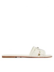 Marciano Guess Klapki G6GZ16 L0097 Kremowy. Białe klapki Marciano Guess, z aplikacjami, ze skóry, bez obcasa, bez zapięcia. Za 889.99 zł.