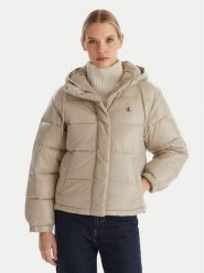 Calvin Klein Jeans Kurtka zimowa LV047D505G Beżowy Relaxed Fit. Brązowe kurtki Calvin Klein Jeans, na zimę, m, bez wzorów, z jeansu, bez kaptura. Za 899.99 zł.