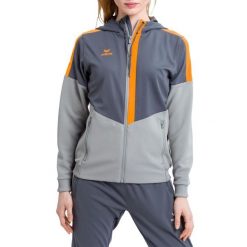 Damska kurtka z kapturem Erima Training. Brązowe kurtki Erima, l, bez wzorów, sportowe, z kapturem. W wyprzedaży za 175.90 zł.