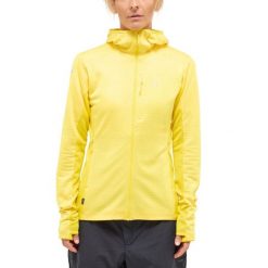Damska Bluza Górska Mid Layer Lekka z Kapturem L.I.M Mid Fast II. Żółte bluzy Haglöfs, l, bez wzorów, z kapturem, wspinaczkowe. W wyprzedaży za 299.00 zł.