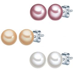 Valero Pearls Kolczyki sztyfty z perłą srebro wysokiej próby Perła hodowlana słodkowodna srebrny 1 ct Damski. Szare kolczyki Valero Pearls, z perłą, srebrne. Za 239.99 zł.