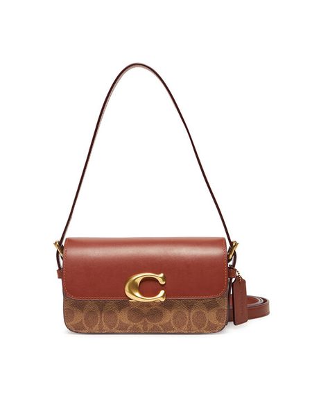 Coach Torebka Zoe CAM19 B4XHG Brązowy. Brązowe torebki klasyczne Coach, bez wzorów, z materiału, bez dodatków. Za 1,539.00 zł.