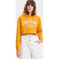Krótka bluza z kapturem - Żółty. Bluzy marki Reserved. Za 69.99 zł.