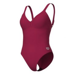 Strój kąpielowy damski jednoczęściowy plażowy na basen Arena Bodylift Lara. Brązowe stroje jednoczęściowe Arena, bez wzorów, sportowe. Za 249.99 zł.