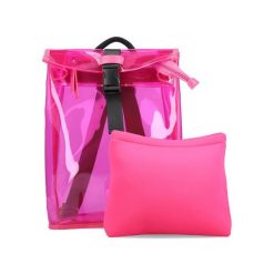 RIEKER H1545-31 pink, plecak damski. Czerwone plecaki Rieker, bez wzorów, do ręki, bez dodatków. Za 249.90 zł.
