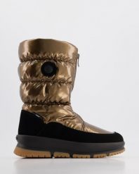 BRĄZOWE ŚNIEGOWCE 5249 IRIO BRONZO. Brązowe botki Venezia, bez wzorów, bez obcasa, bez zapięcia. Za 299.00 zł.