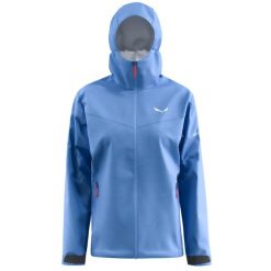 Damska kurtka wodoodporna Salewa Puez. Niebieskie kurtki Salewa, l, bez wzorów, z materiału, eleganckie, bez kaptura. Za 575.30 zł.