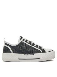 KARL LAGERFELD Trampki Kampus Max III KL60615 Czarny. Czarne trampki KARL LAGERFELD, bez wzorów, z materiału, bez zapięcia. Za 559.99 zł.