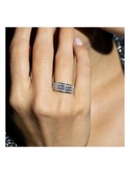 DIAMANTA Złoty pierścionek z diamentami rozmiar: 56. Szare pierścionki DIAMANTA, z diamentem, złote. Za 5,798.99 zł.