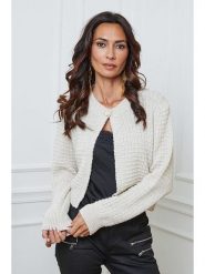 So Cachemire Kardigan "Fakis" w kolorze beżowym rozmiar: M. Brązowe swetry So Cachemire, m, bez wzorów, z wełny, bez ramiączek. Za 131.12 zł.