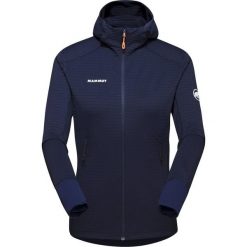 Bluza trekkingowa damska Mammut Taiss Light ML Hooded Jacket. Niebieskie bluzy z kapturem Mammut, m, bez wzorów, z materiału, narciarskie. Za 714.35 zł.