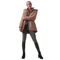 Parka dla kobiet PS of Sweden Peyton. Brązowe płaszcze PS OF SWEDEN, bez wzorów, sportowe, bez kaptura. W wyprzedaży za 693.00 zł.