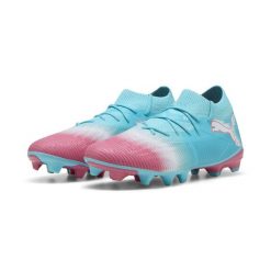 Buty piłkarskie unisex FUTURE 8 MATCH RE-CHARGE FG/AG PUMA. Białe buty do biegania Puma, bez wzorów, bez zapięcia, do biegania. Za 209.00 zł.