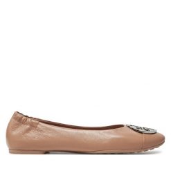 Baleriny Tory Burch. Brązowe baleriny Tory Burch, bez wzorów, bez obcasa, bez zapięcia. Za 1,119.00 zł.